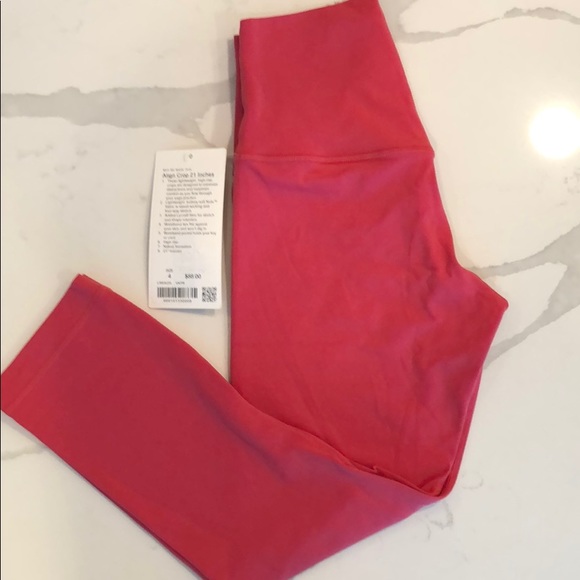lululemon athletica Pants - Align Crop Pink- 4 21”